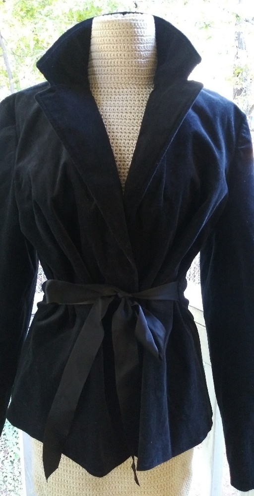 Velvet Moto Jacket w/belt